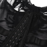 Elegant Embroidery Garter Lingerie Egypt With Long Row Of Back Buckles