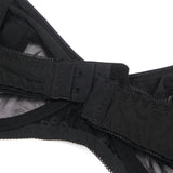 Black Mesh Underwire Garter Lingerie Set