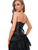12 Pieces Plastic Bones Grid Corsets