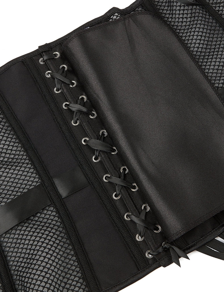 12 Pieces Plastic Bones Grid Corsets