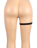 Leather Adjustable Stud Punk Leg Loop Garter Clip
