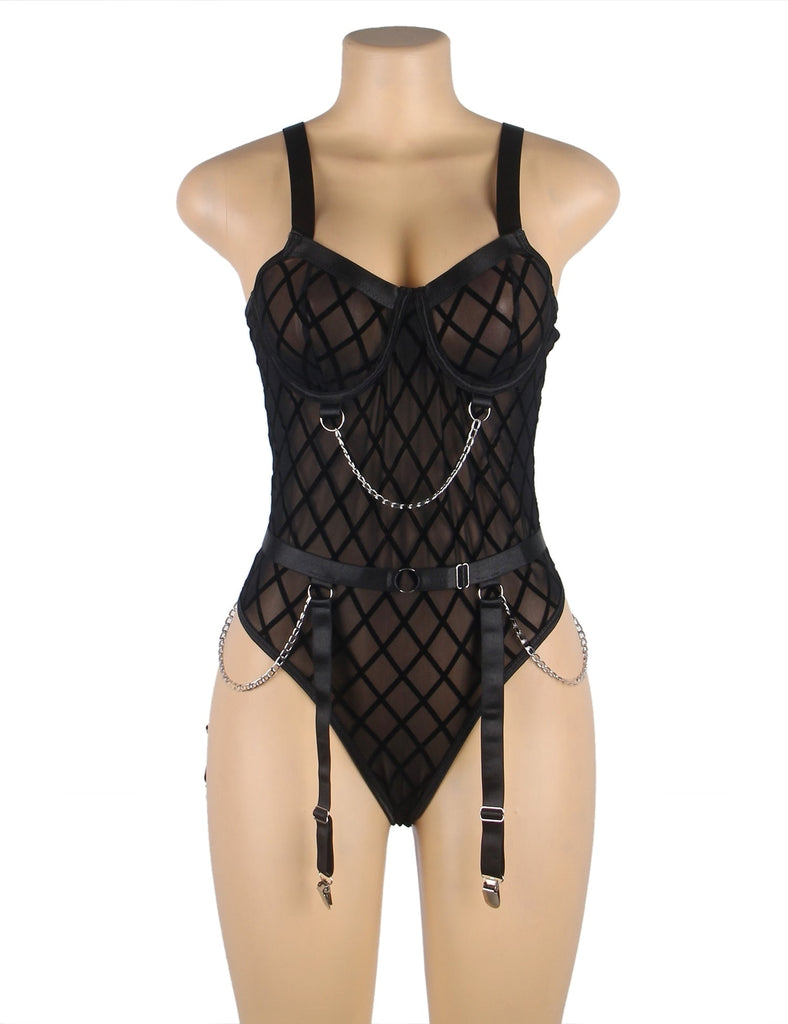 Mesh Chain Bodysuit Hot Egypt Lingerie