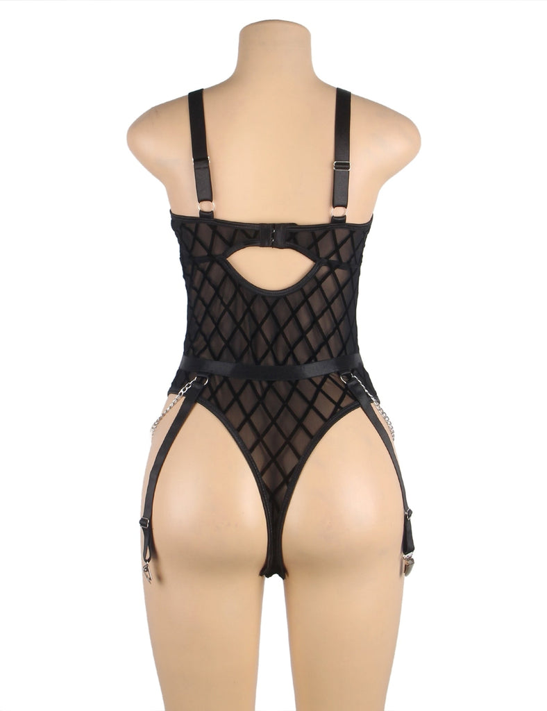 Mesh Chain Bodysuit Hot Egypt Lingerie