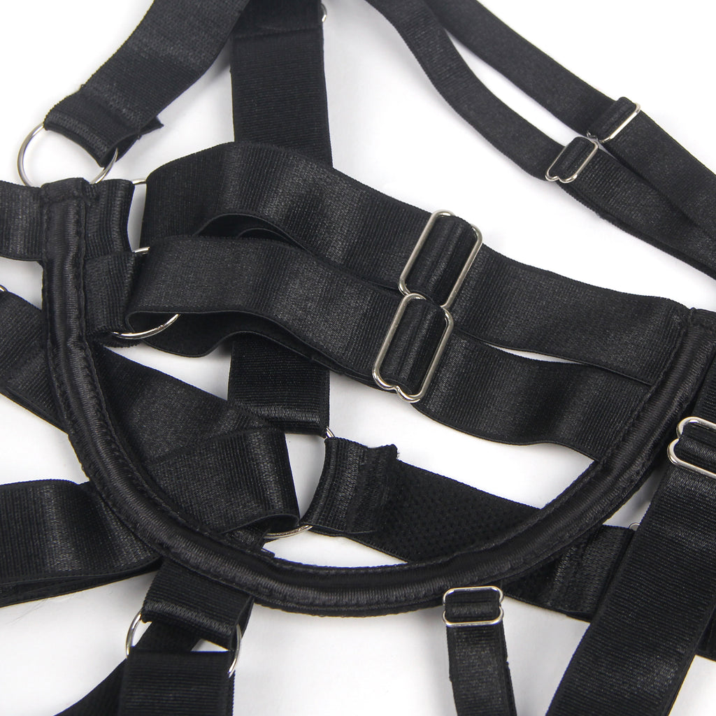 Black Sexy Adjustable Bondage Bodysuit