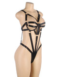 Black Sexy Adjustable Bondage Bodysuit