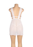 Deep V-neck Mesh Sexy Babydoll