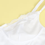 White V-neck sexy suspender Babydoll Brideessentials Egypt