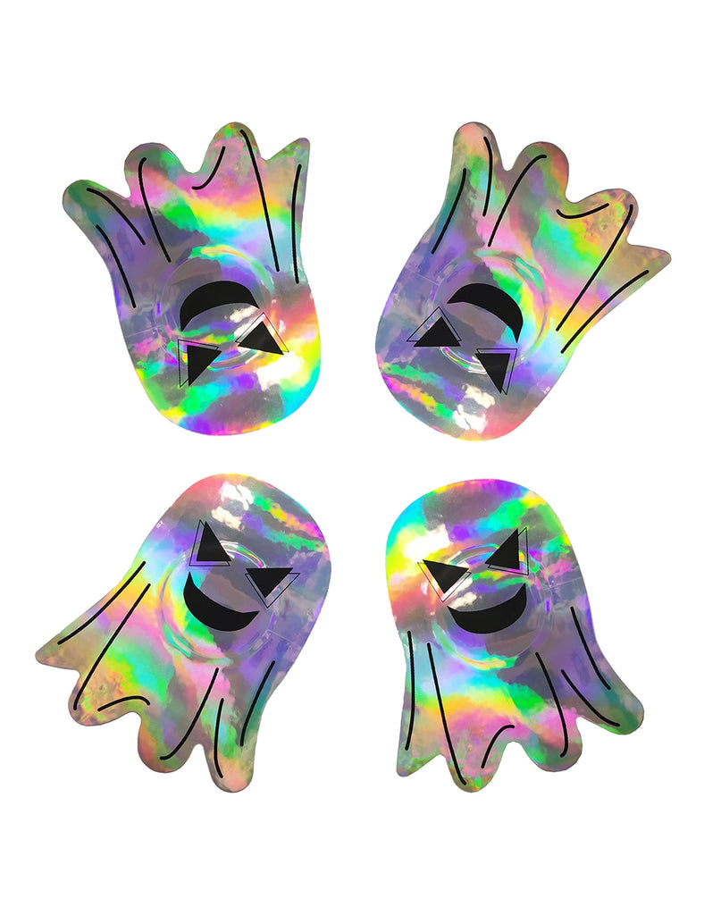 Halloween Ghost Laser Look Nipple Covers