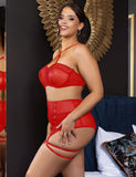 Mesh Underwire Garter Lingerie Egypt Set (