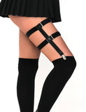 Black non-slip double leg loops with clip