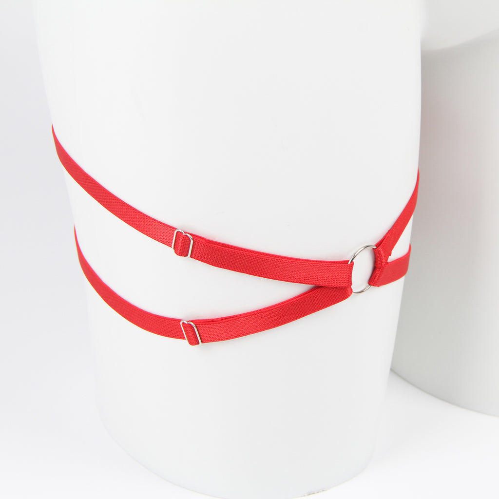 New Openable Red & Black Bow Sexy Bra Set