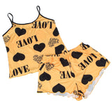 Print Suspender Home Wear Pajama Egypt Set