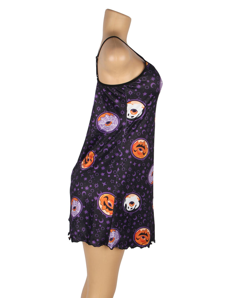 Print Suspender Home Wear Pajama