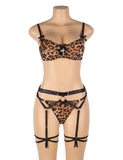 Sexy Leopard Print Bondage Bra Set Egypt