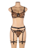 Sexy Leopard Print Bondage Bra Set Egypt