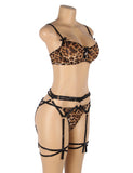 Sexy Leopard Print Bondage Bra Set Egypt