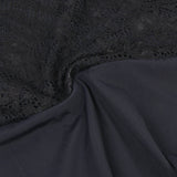 Farawlaya  Brushed Lace Long Sleeve Bodysuit