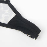 Sexy Leopard Egypt Print strappy Bra Set