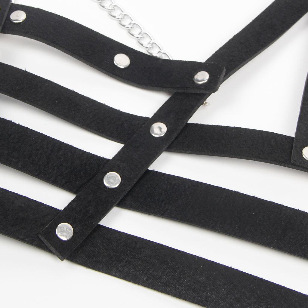 Punk All-match Trend Collar Belt Performance Jewelry Necklace