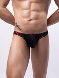 Black & White& Pink Breathable Mesh Sexy Men's Brief