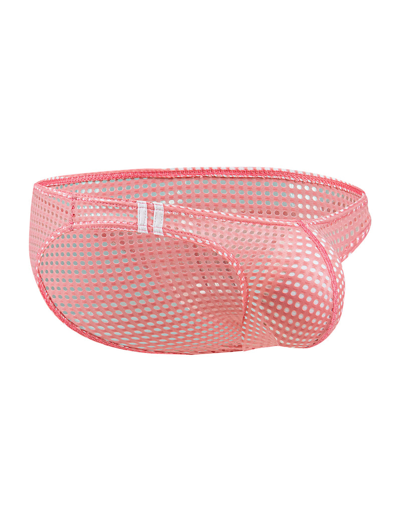 Black & White& Pink Breathable Mesh Sexy Men's Brief