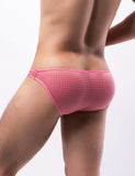 Black & White& Pink Breathable Mesh Sexy Men's Brief