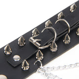 Black PU Punk Gothic Rivet Bracelet