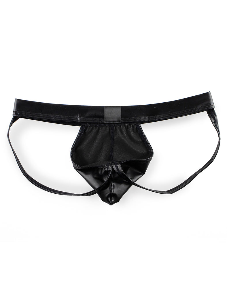 Gold & Black Sexy Leather Underwear for Man