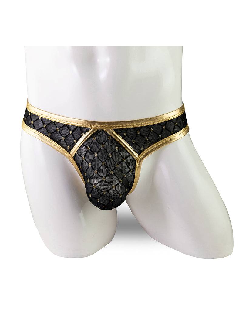 Silver & Gold  Sexy Leather Underwear for Man