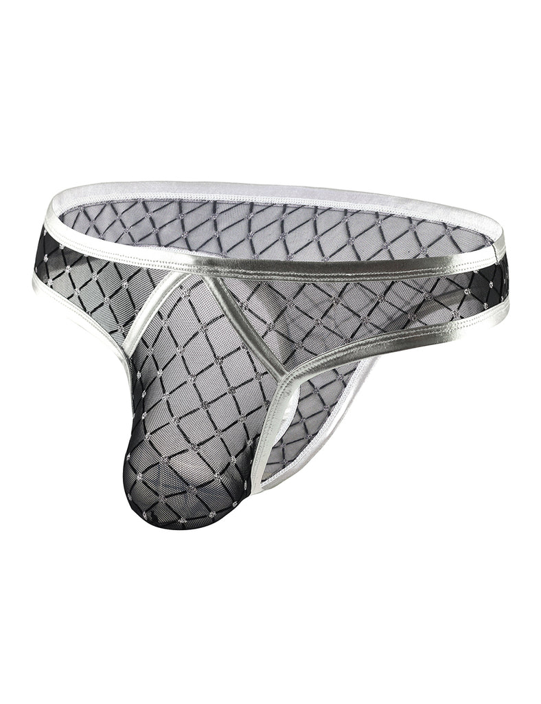 Silver & Gold  Sexy Leather Underwear for Man