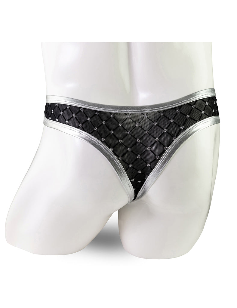 Silver & Gold  Sexy Leather Underwear for Man