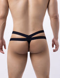 Black Sexy Mesh Breathable Men's Thong