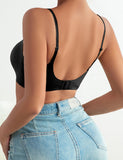 Wavy Edge Removable Pads Ice Silk Women Seamless Bra