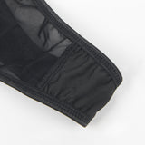 Sexy Hollow Cut Strappy Two-Color Splicing Bra Egypt Set