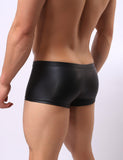 Black Leather Sexy Panty for Man