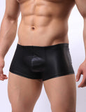 Black Leather Sexy Panty for Man