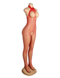 Red Mesh Bustless One-piece Stockings Egypt