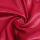 Burgundy Faux Leather Egypt Deep V Neck Halter Sexy Teddy