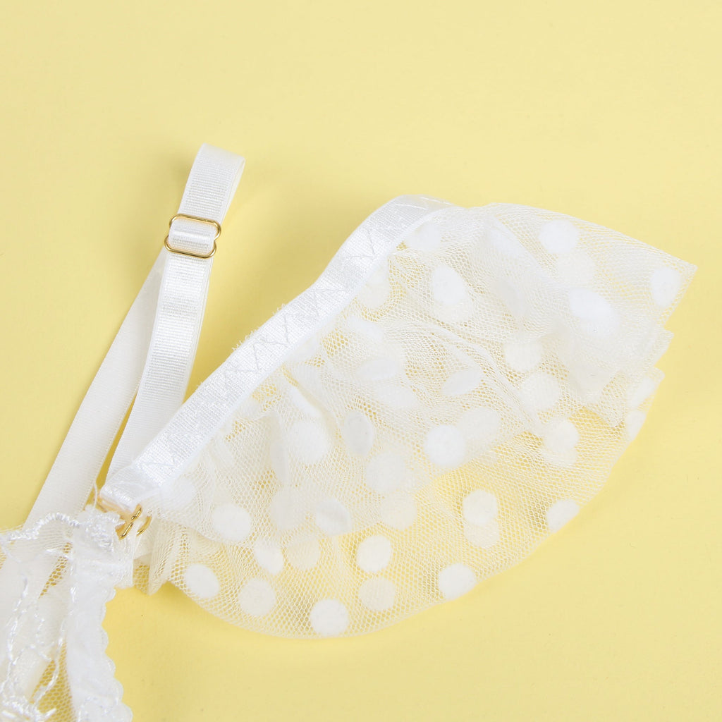 Sexy Lace Garter Bra Panty Egypt Set