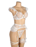 Sexy Lace Garter Bra Panty Egypt Set