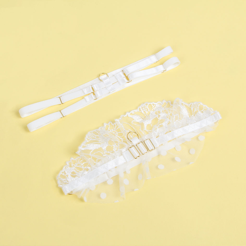 Sexy Lace Garter Bra Panty Set