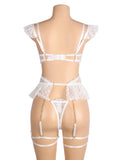 Sexy Lace Garter Bra Panty Egypt Set