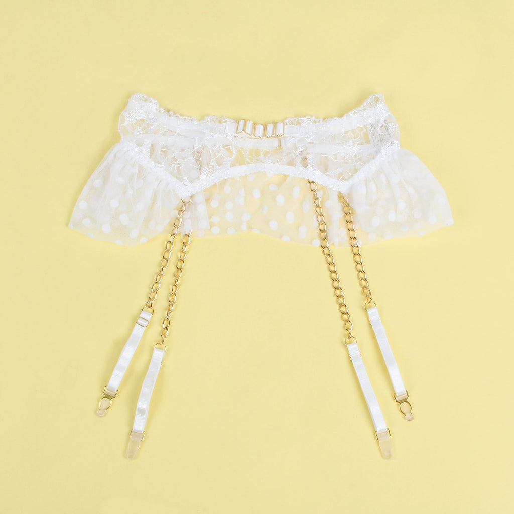 Sexy Lace Garter Bra Panty Egypt Set