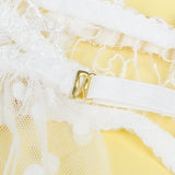Sexy Lace Garter Bra Panty Egypt Set