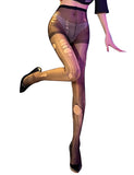Beige Sexy Fishnet Pantyhose with Hole Decoration