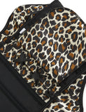 9 Pieces Plastic Bones Leopard Print Off Shoulder Palace Style Zippered Corset Egypt