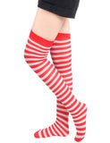 Christmas Egypt Green & Red Striped Mesh Stockings