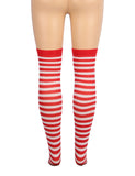 Christmas Egypt Green & Red Striped Mesh Stockings