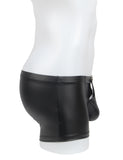 Black Sexy PU Leather Open Crotch Men Boxer Egypt