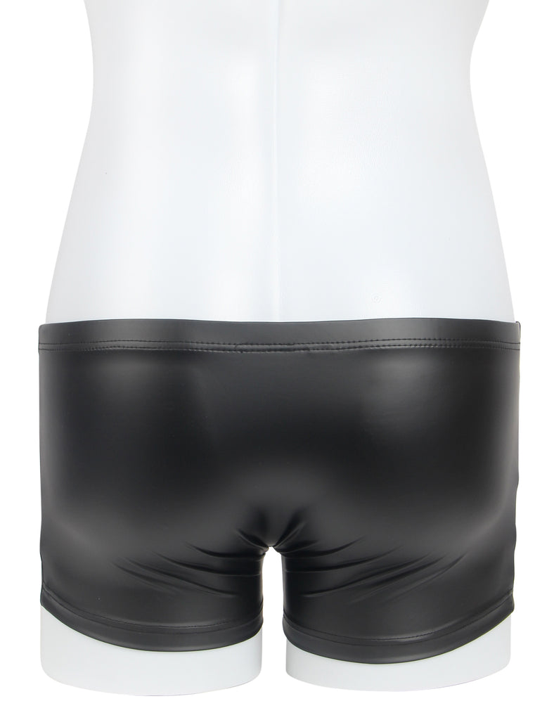 Black Sexy PU Leather Open Crotch Men Boxer Egypt
